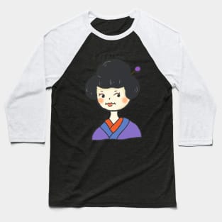 Pop Vintage Japanese Geisha Kimono Girl Art Logo Aesthetic Tattoo Japan Samurai Baseball T-Shirt